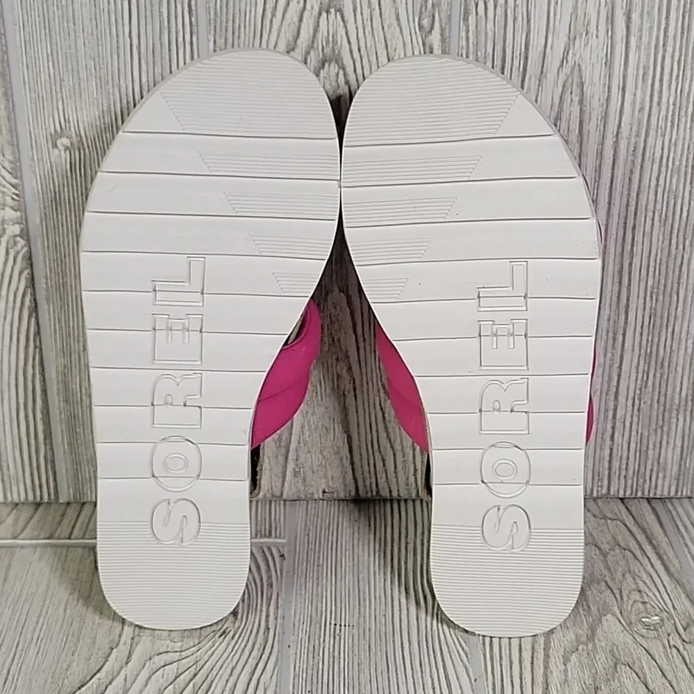 Sorel Ella II Puff Slide Fuchsia Fizz Sandal Womens Size 5.5 NEW